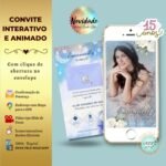 Convite 15 anos Lua