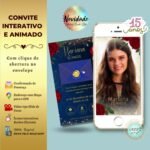 Convite 15 anos A Bela e a Fera