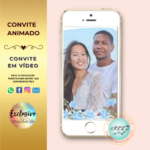 Convite Casamento Azul