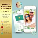 Convite Casamento Verde e Branco