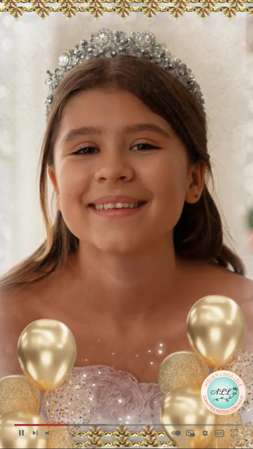 Convite 15 anos Realeza