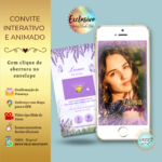 Convite 15 anos - Lavanda