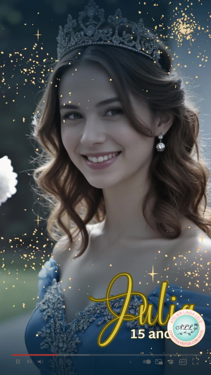 Convite 15 anos Cinderela