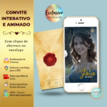 Convite 15 anos Cinderela