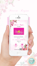 Convite 15 anos Floral Rosa - Imagem 2