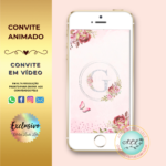 Convite 15 anos - Floral