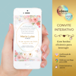 Convite floral Rosê